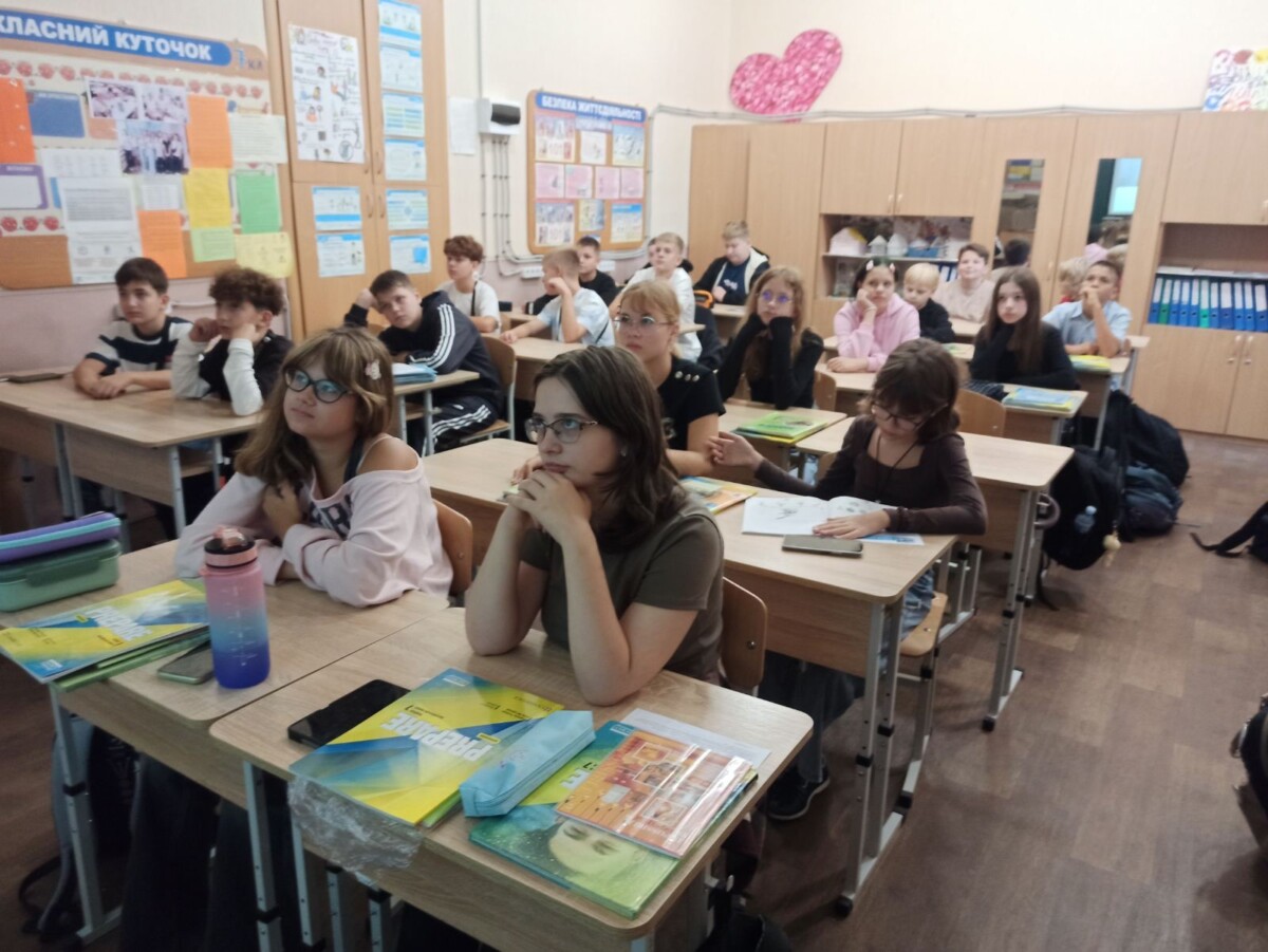 Учні ліцею під час уроку
